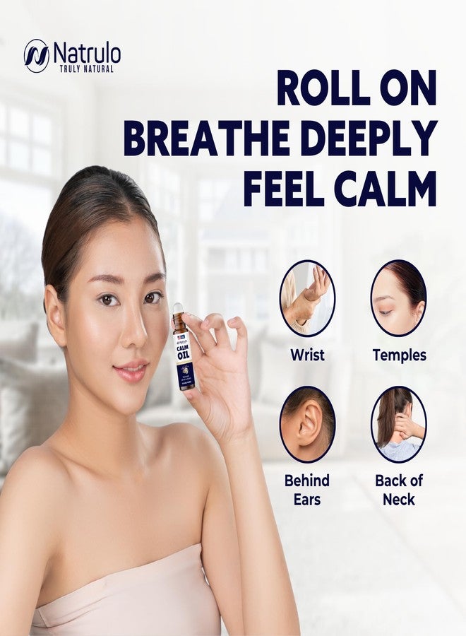 Natrulo Calm Essential Oil Roll On – Calming Essential Oils with Lavender & Chamomile – Stress Relief, Relaxation & Skin-Soothing Aromatherapy – Essential Oil Roller – Self Care & Relaxation Gifts for Women - Image 5